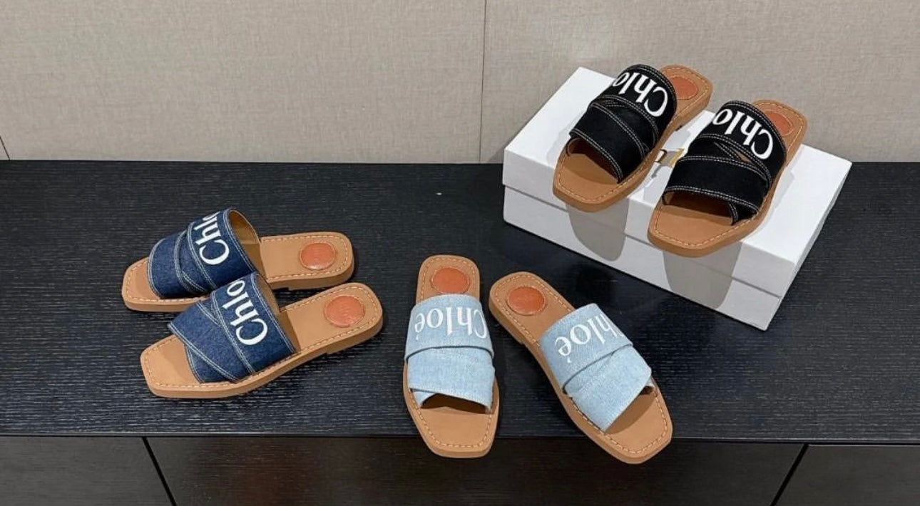 Denim Woody Sandals