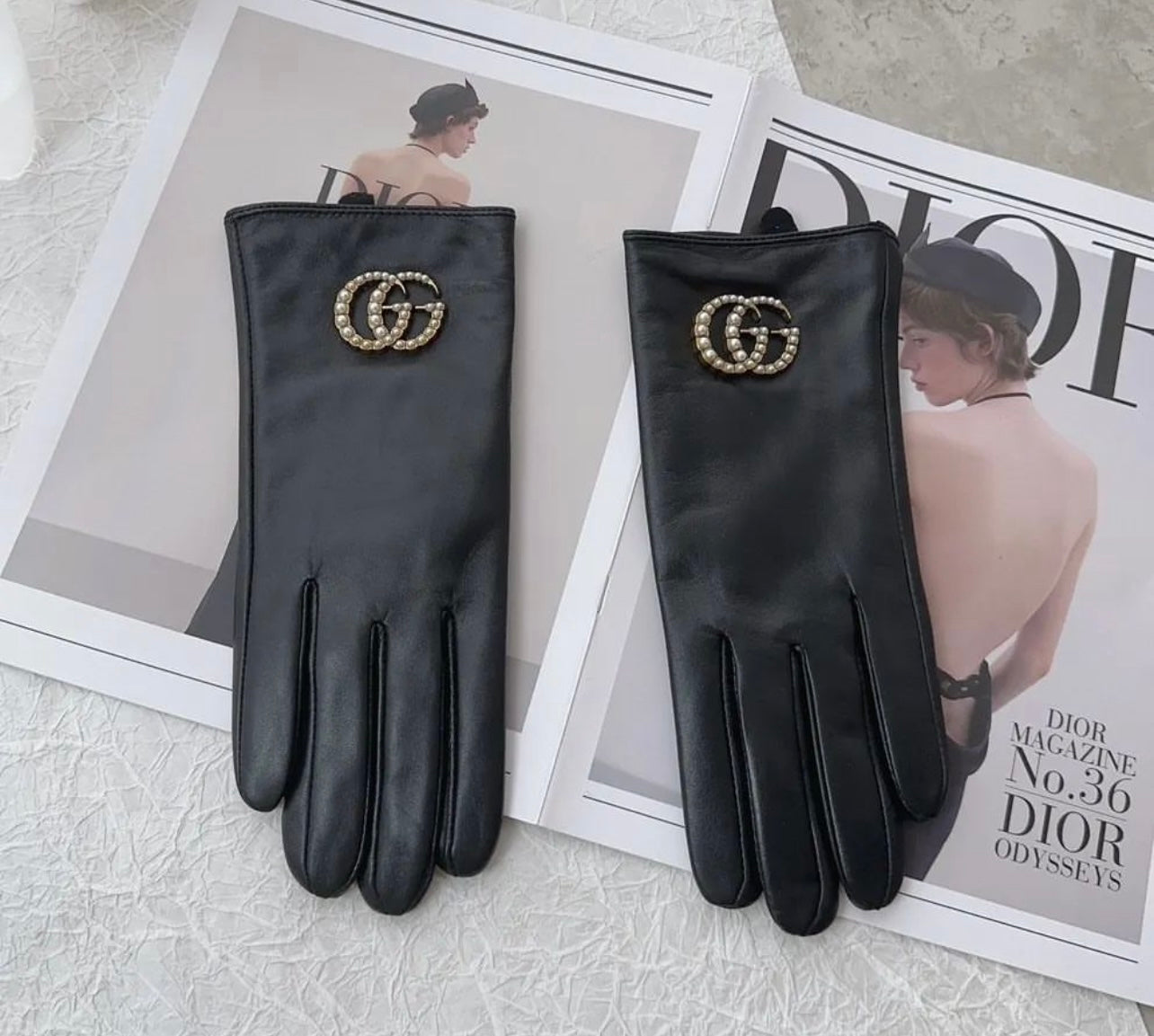 GG Leather Gloves