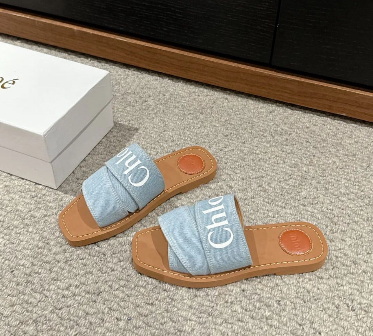 Denim Woody Sandals