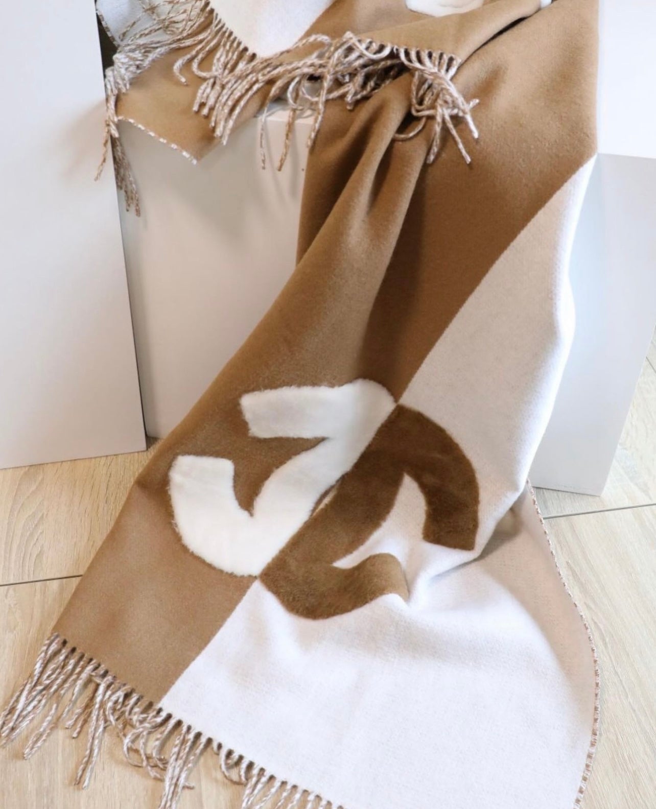 Logo Wool Scarf