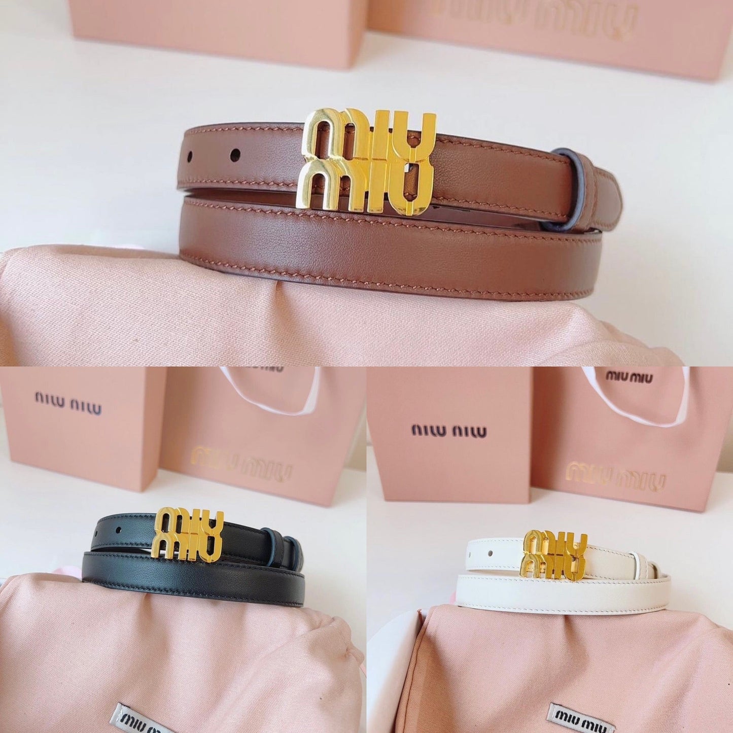 Logo Leather Belt