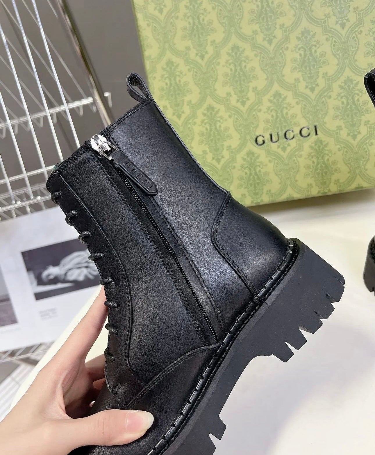 GG Leather Boots