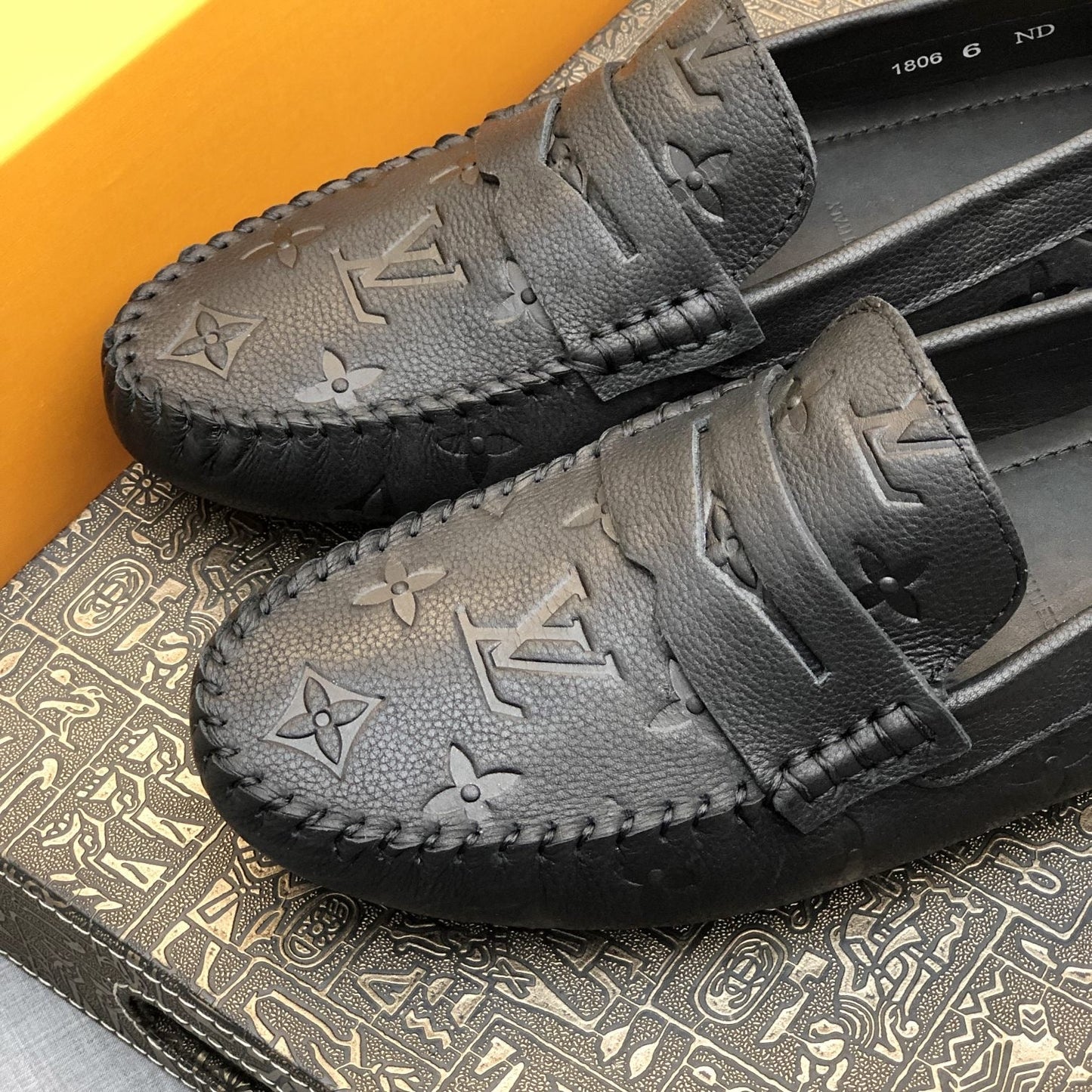 Embossed Loafers