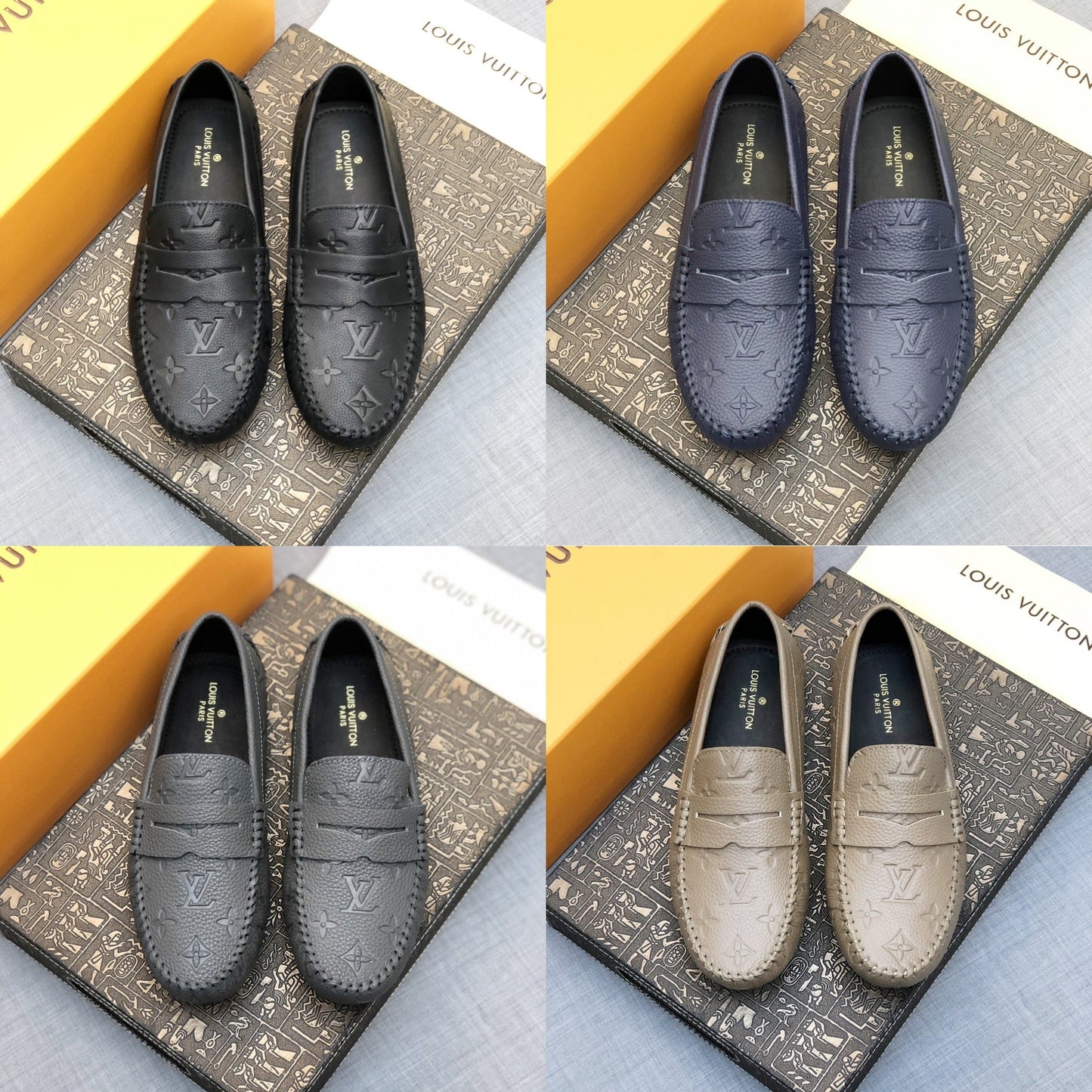 Embossed Loafers