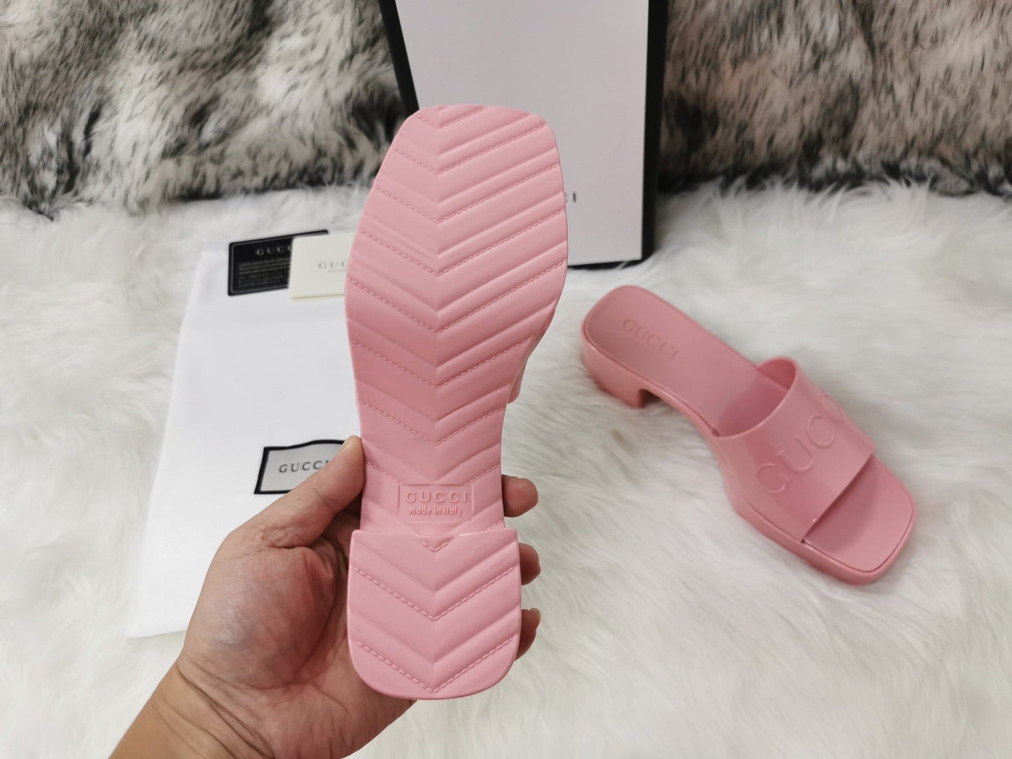 Rubber Slide Sandals