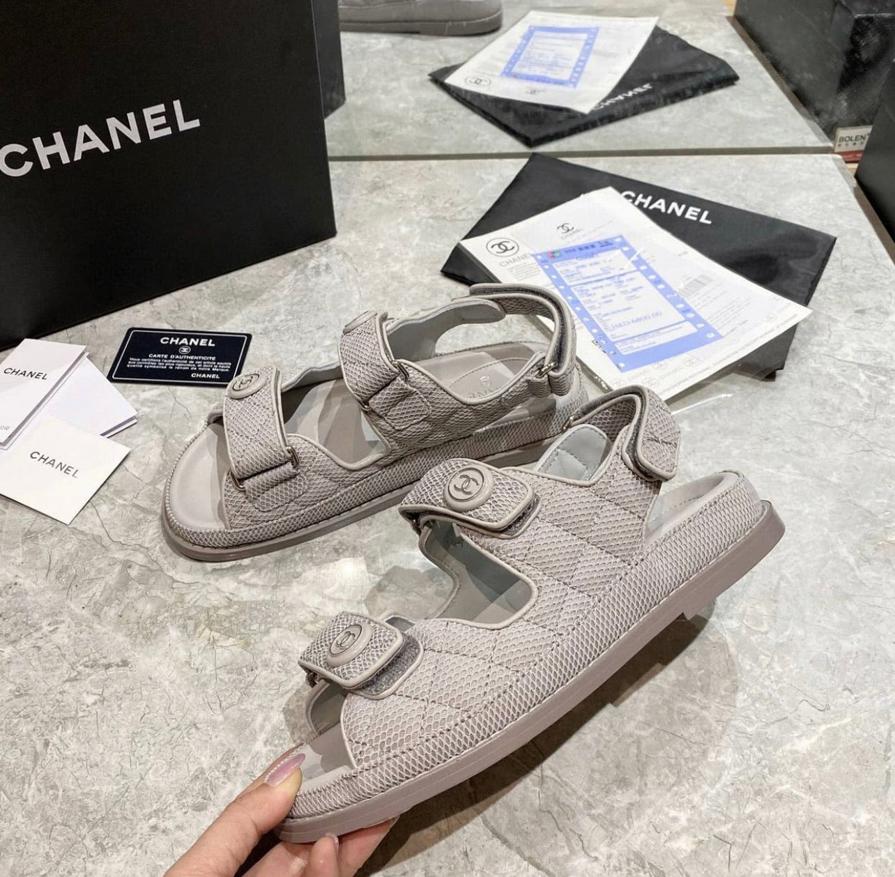 CC Leather Sandals