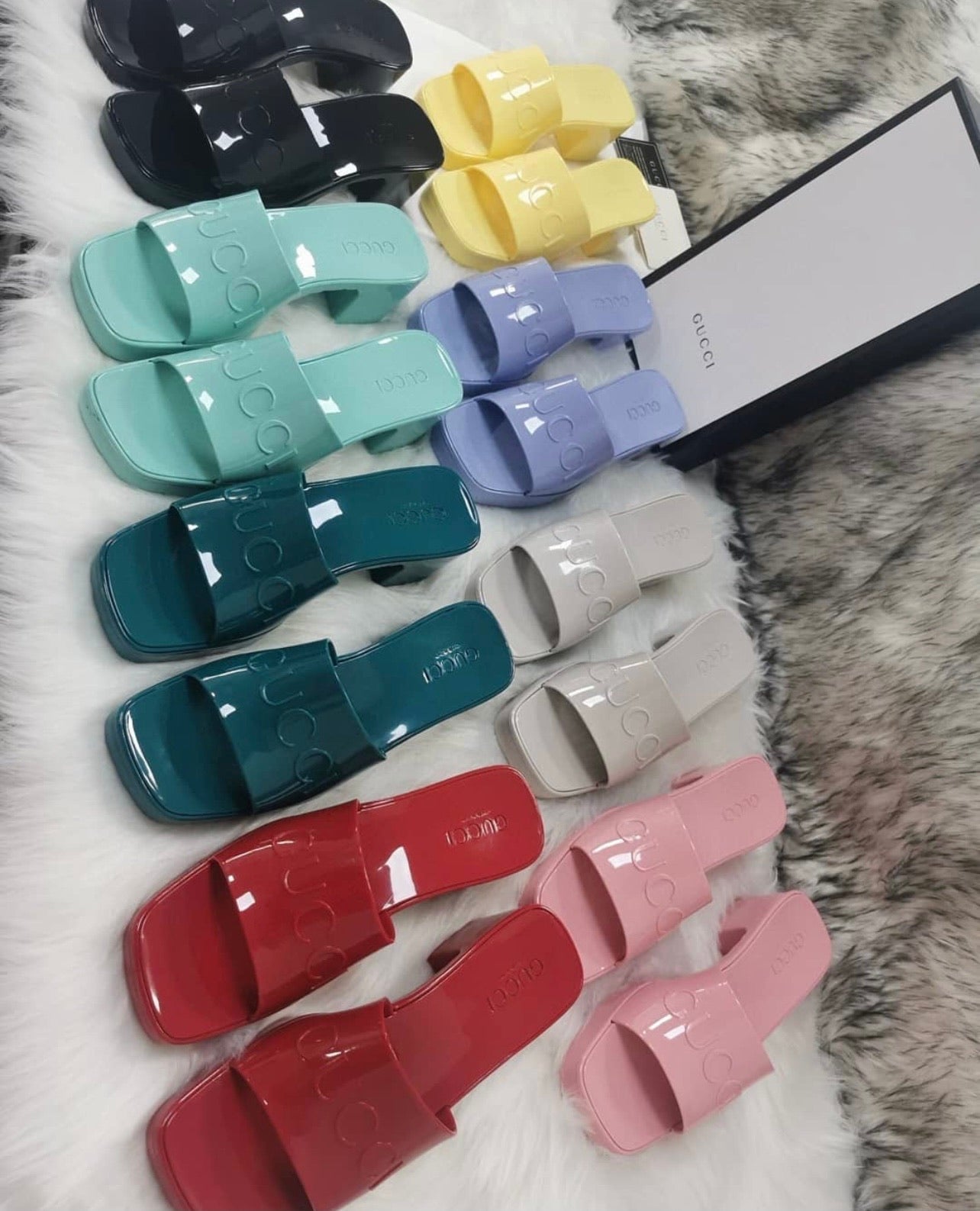 Rubber Slide Sandals