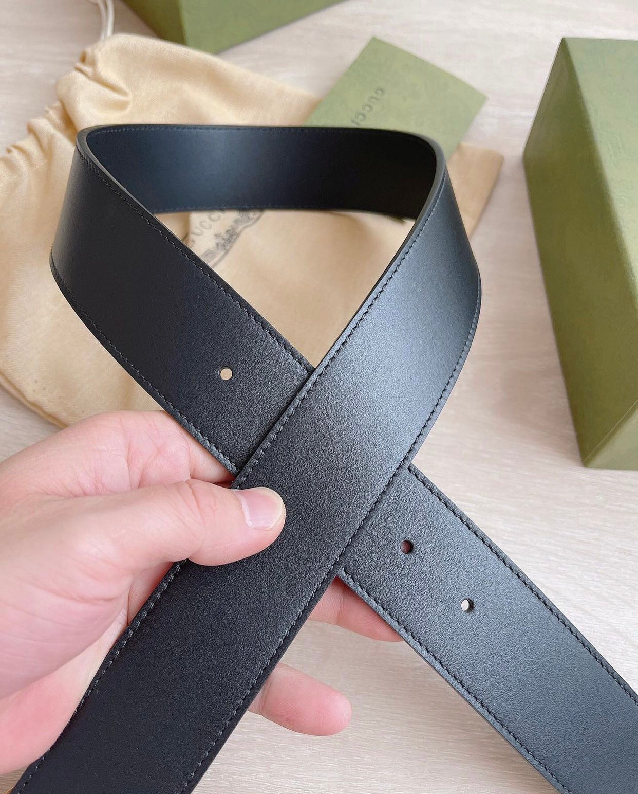 Pearl Leather Belt