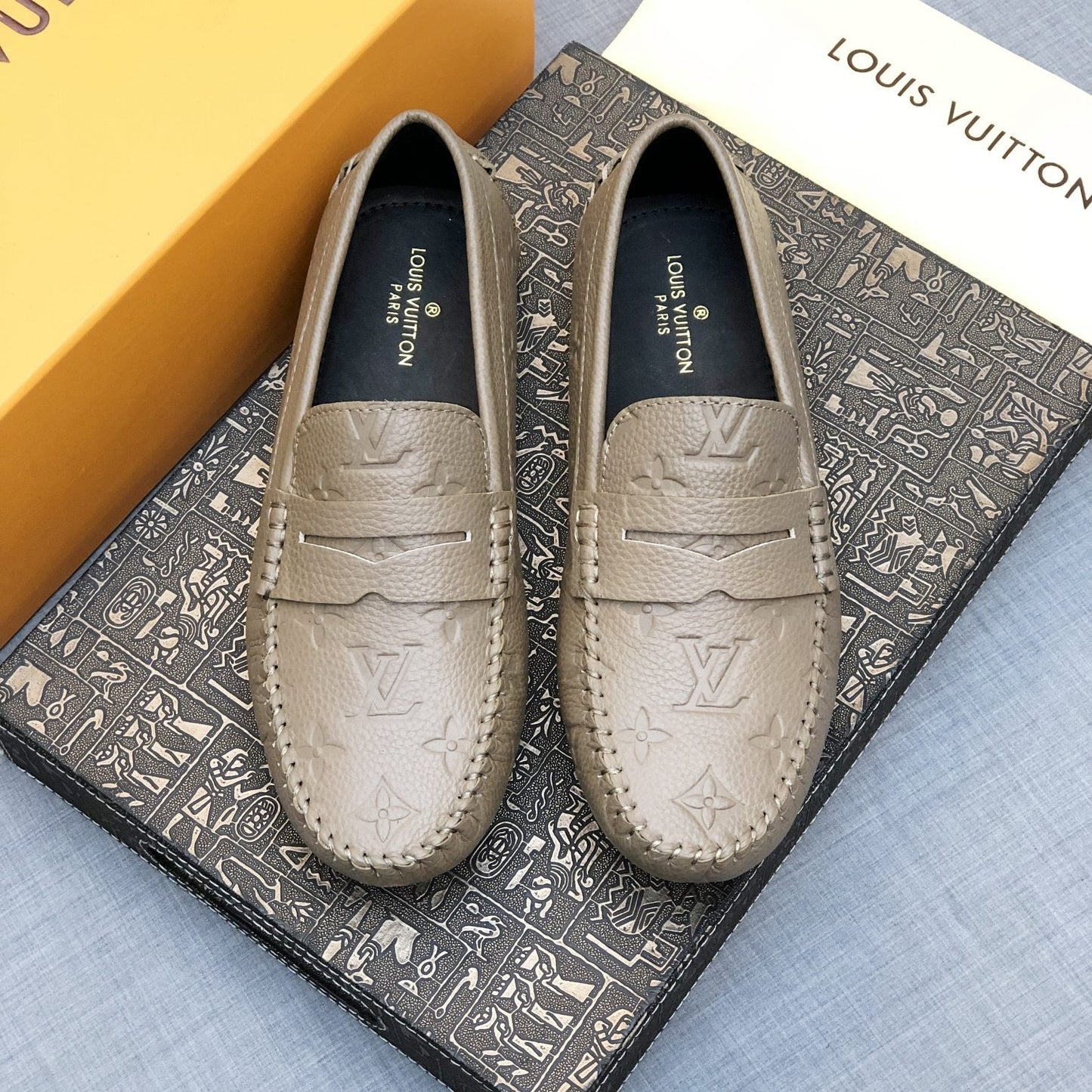 Embossed Loafers