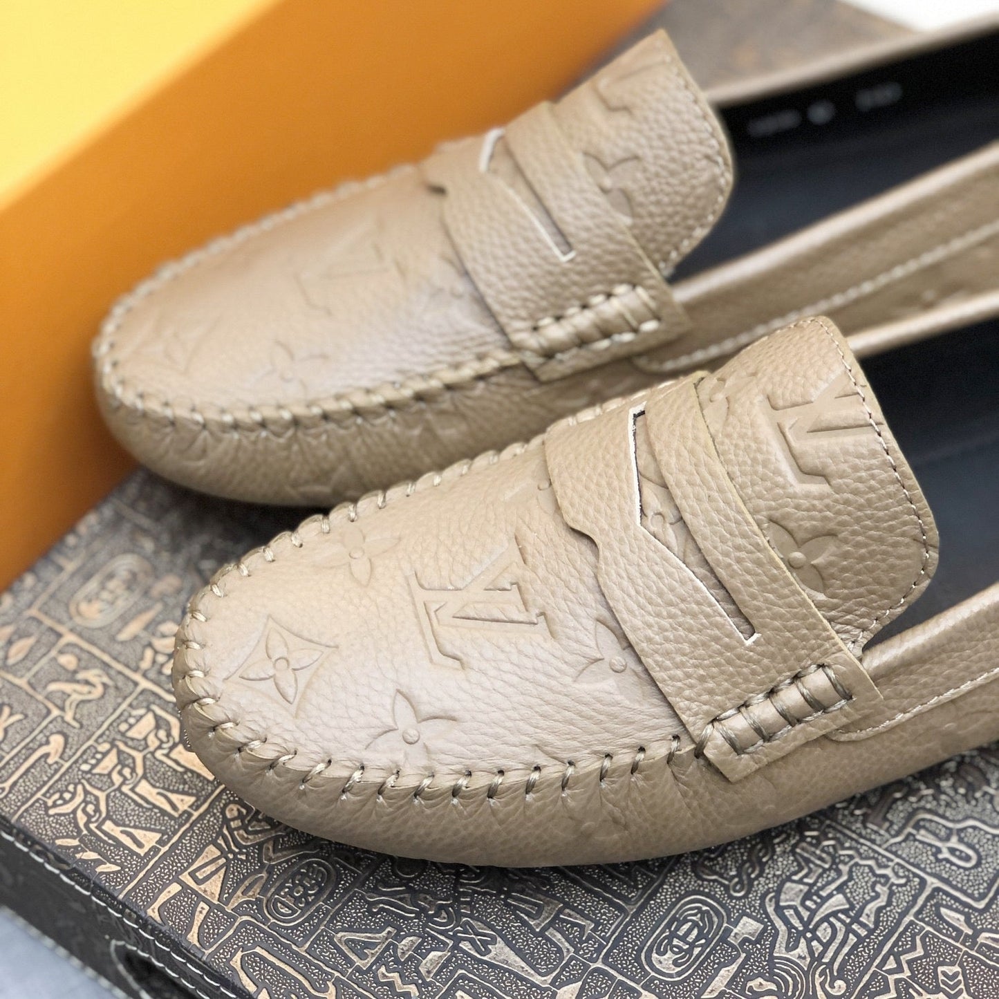 Embossed Loafers