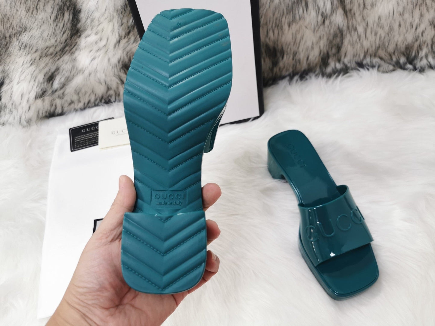 Rubber Slide Sandals