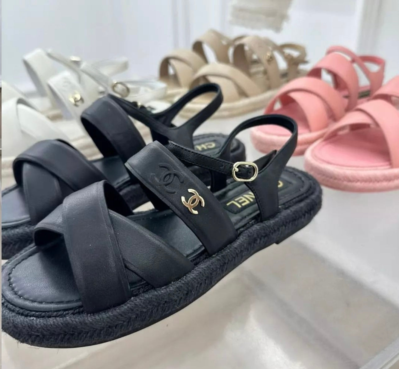 CC Leather Sandals