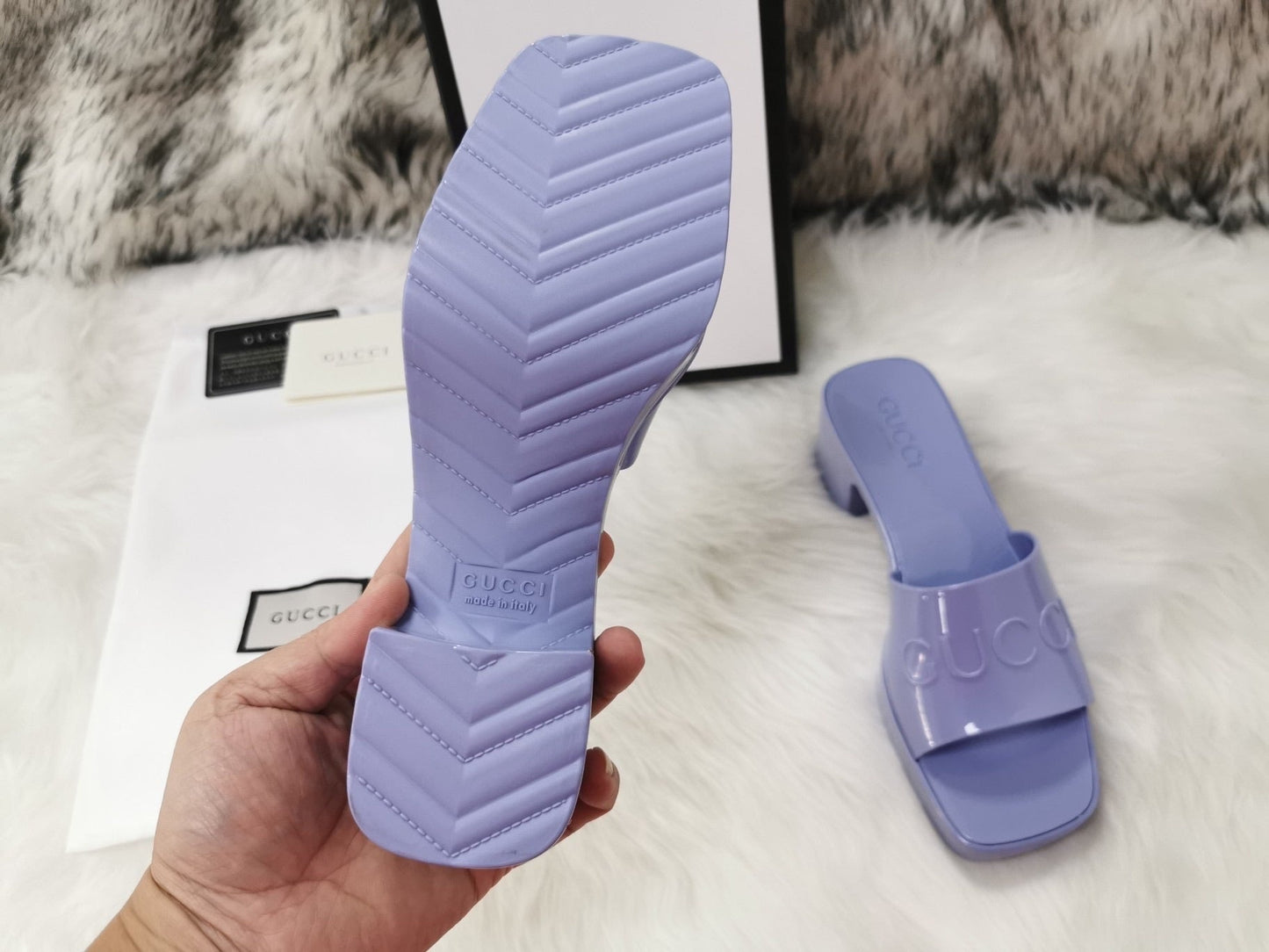 Rubber Slide Sandals