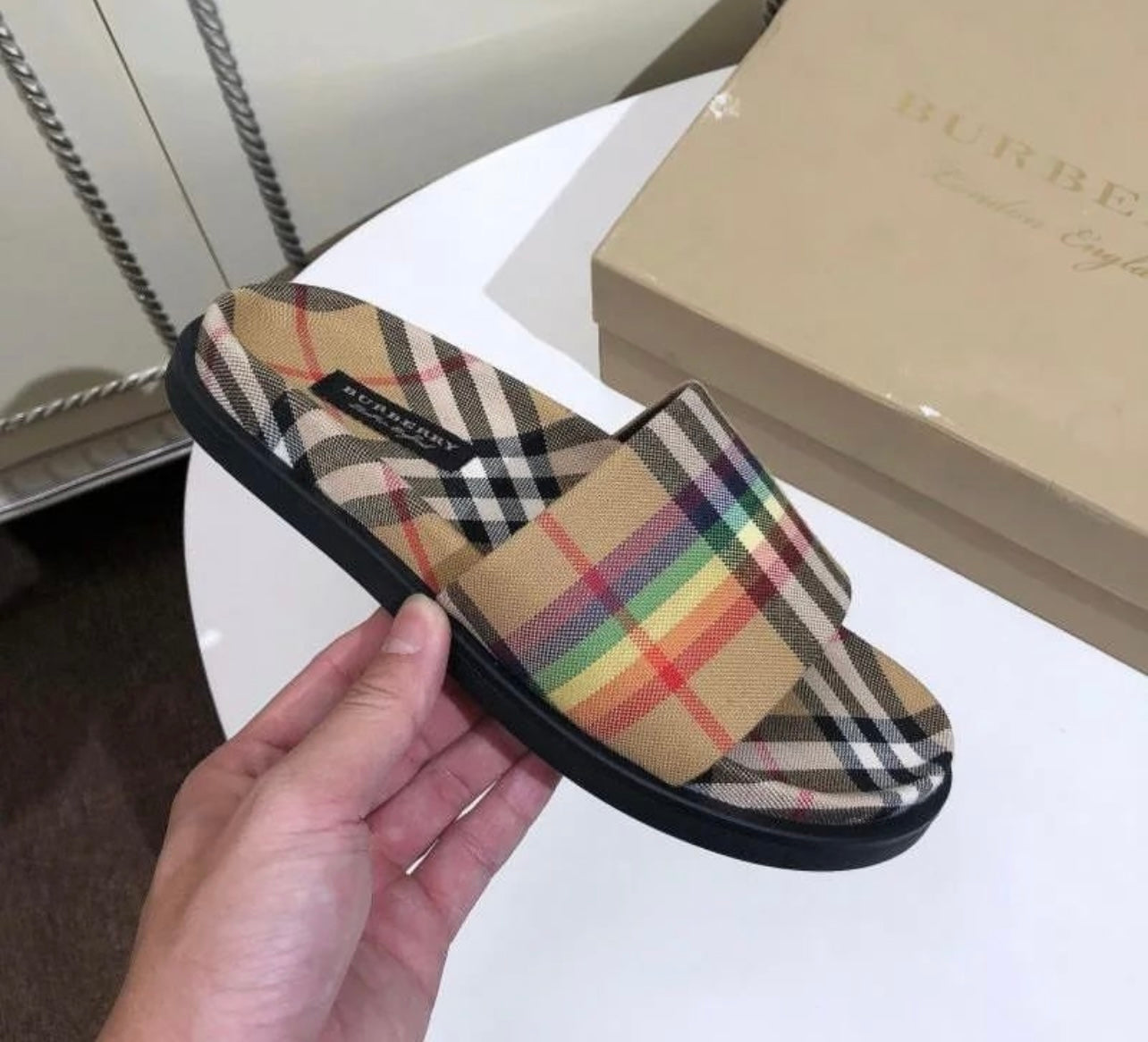 Rainbow Check Slides