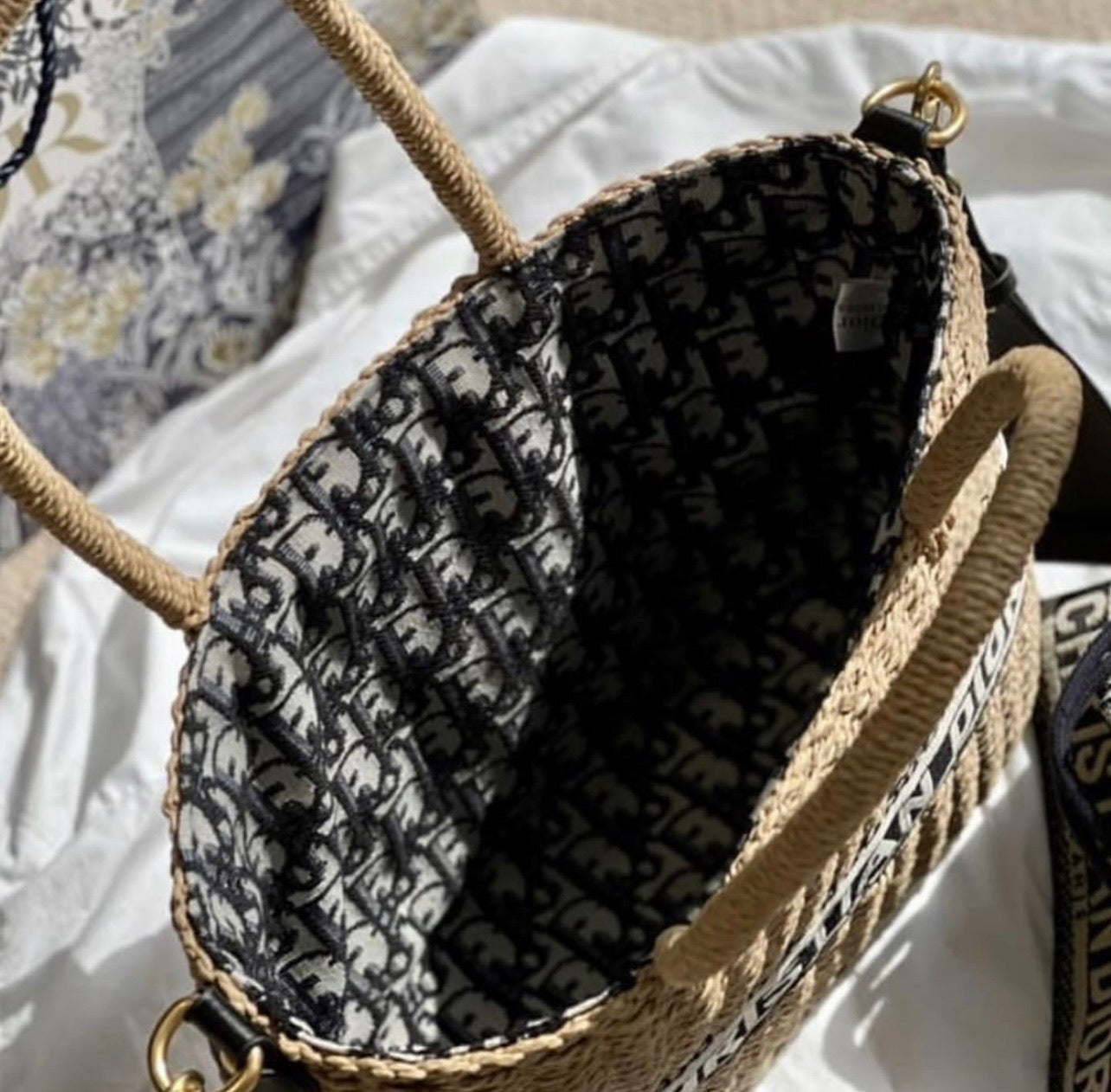 Wicker Basket Bag