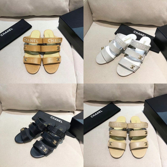 CC Leather Sandals