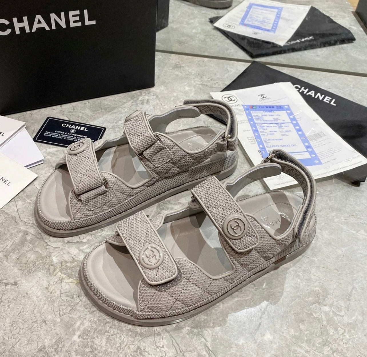 CC Leather Sandals