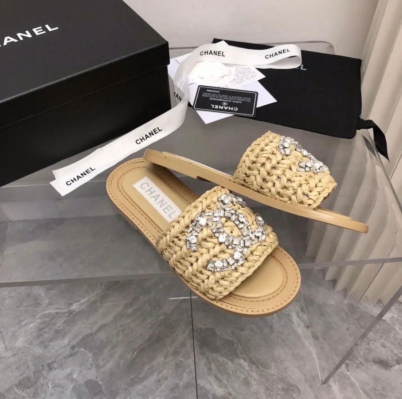 CC Raffia Sandals