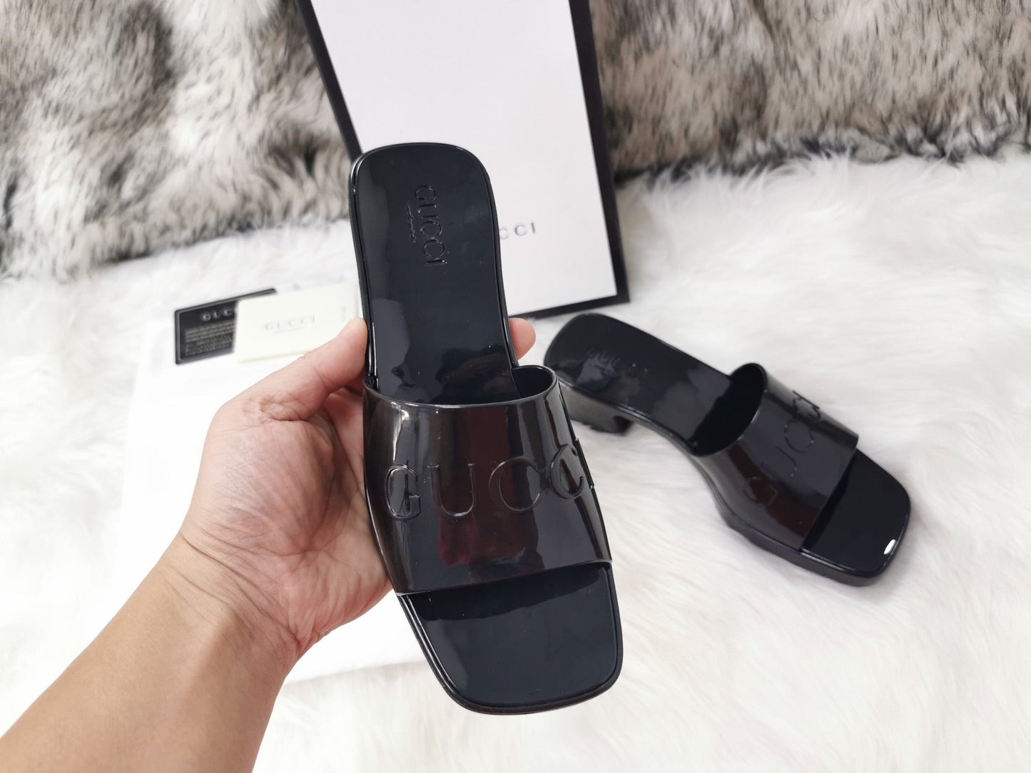 Rubber Slide Sandals