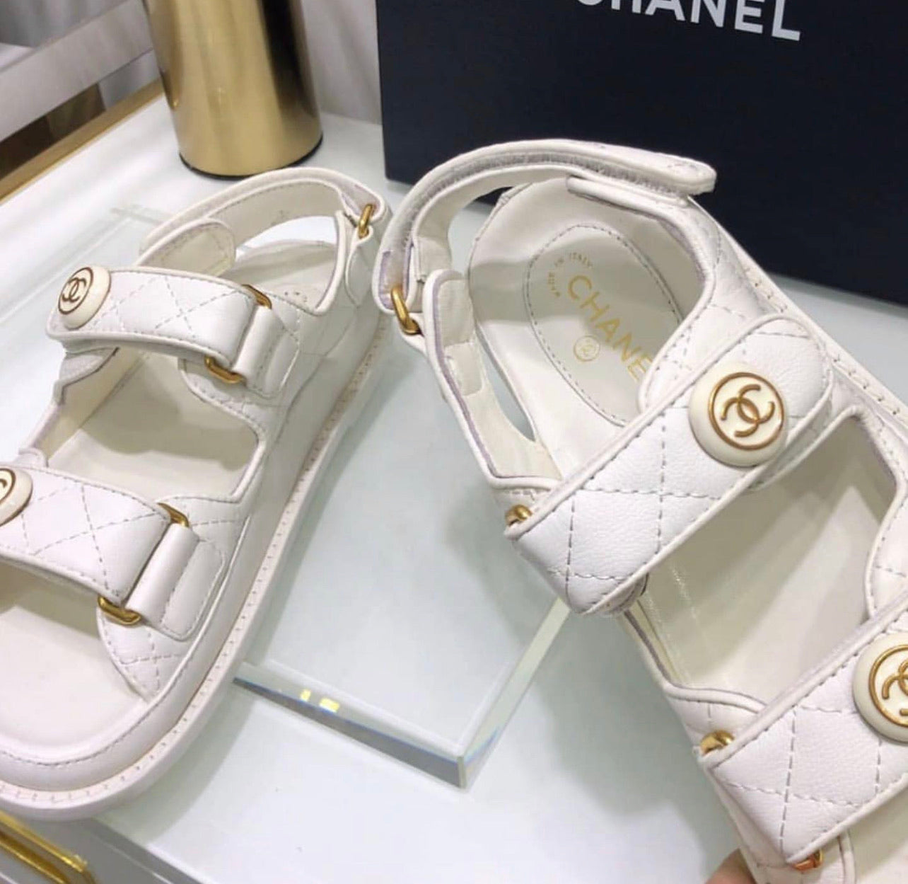 CC Leather Sandals