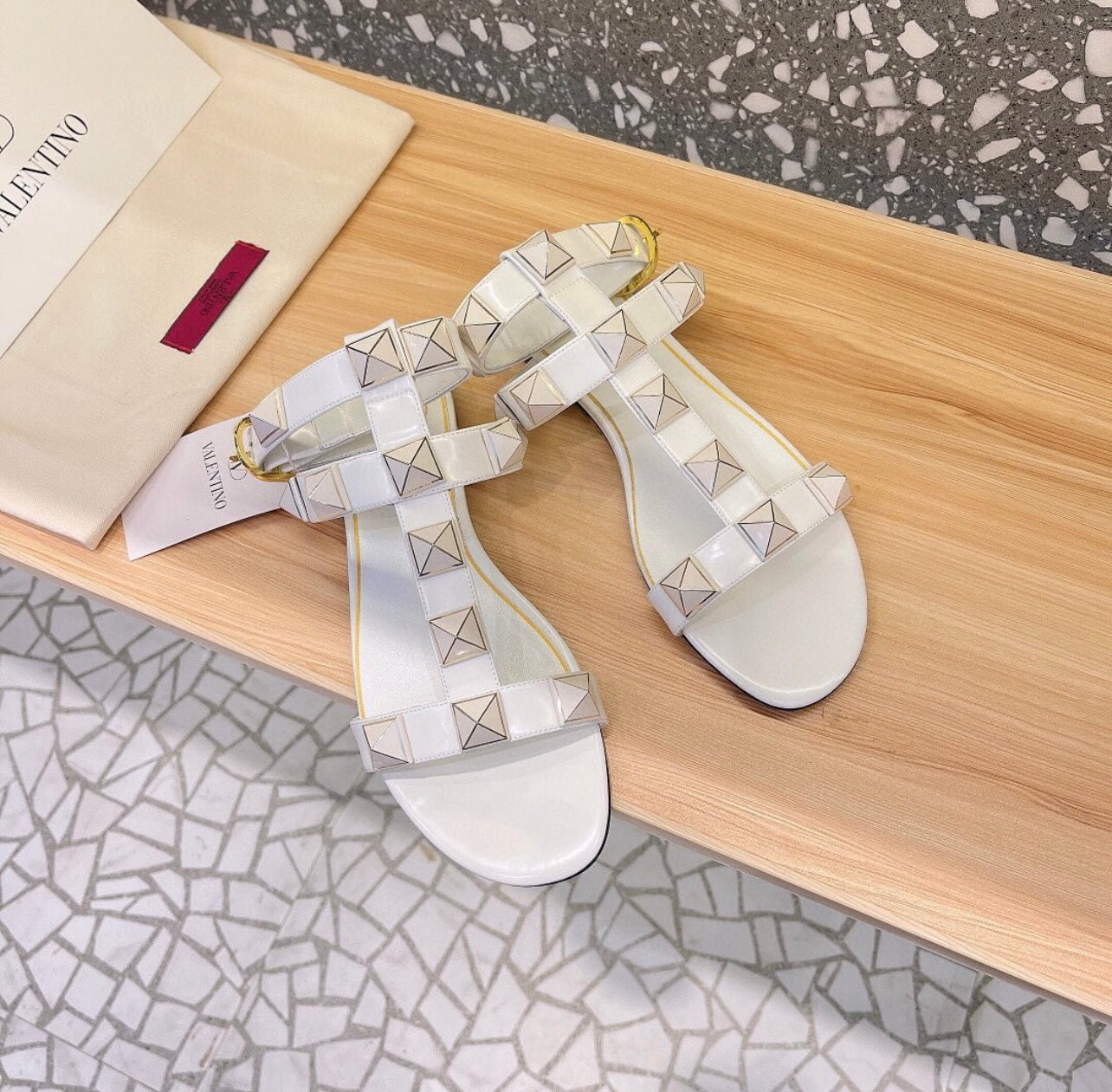 Roman Stud Flat Sandals