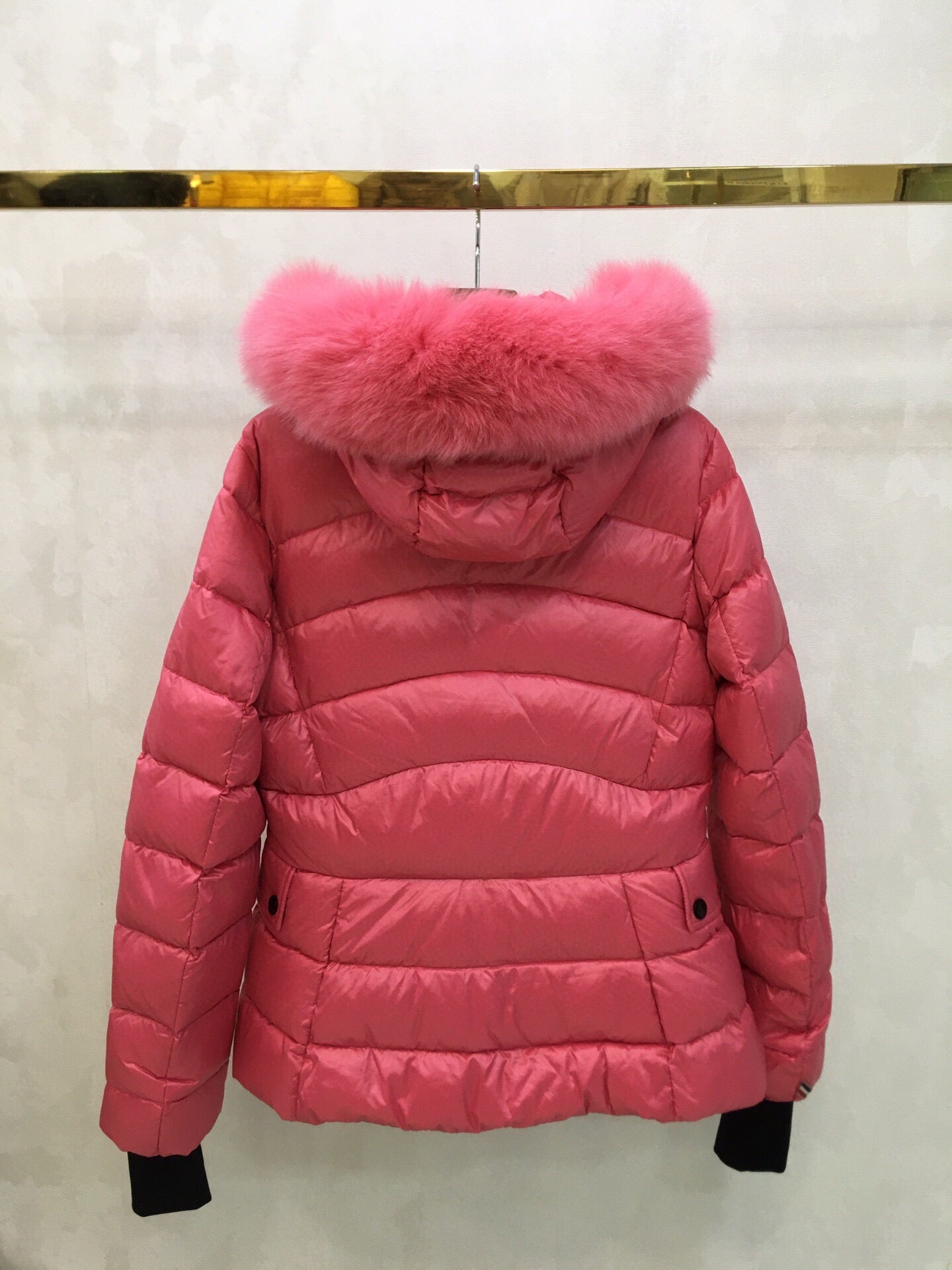 Logo Fur Jacket