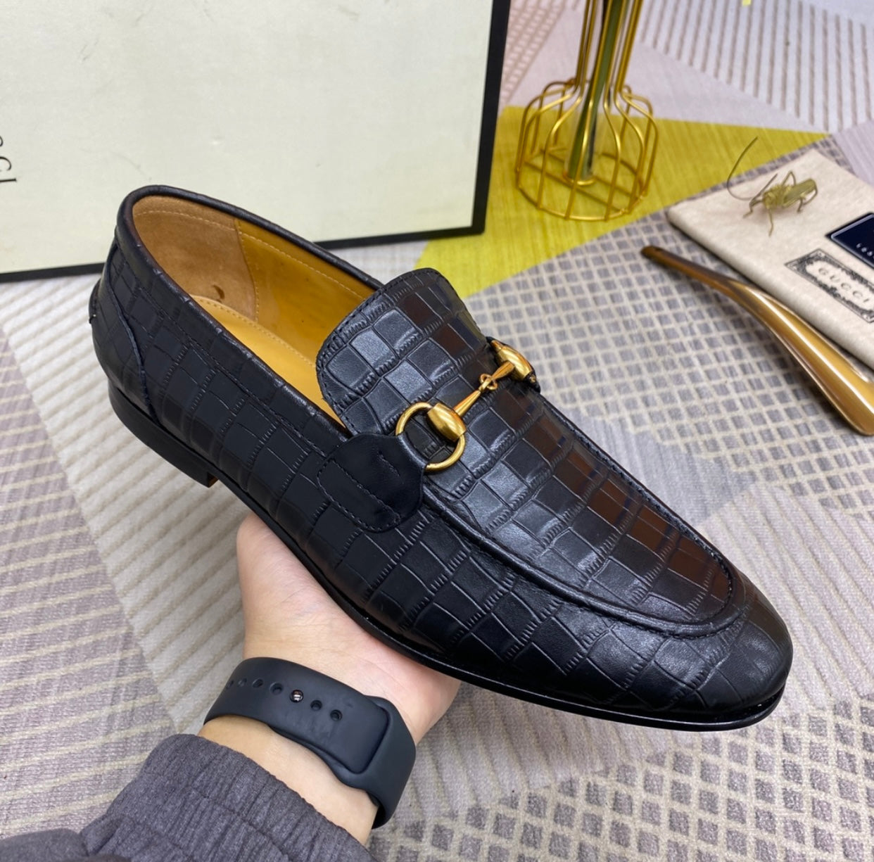 GG Embossed Loafers