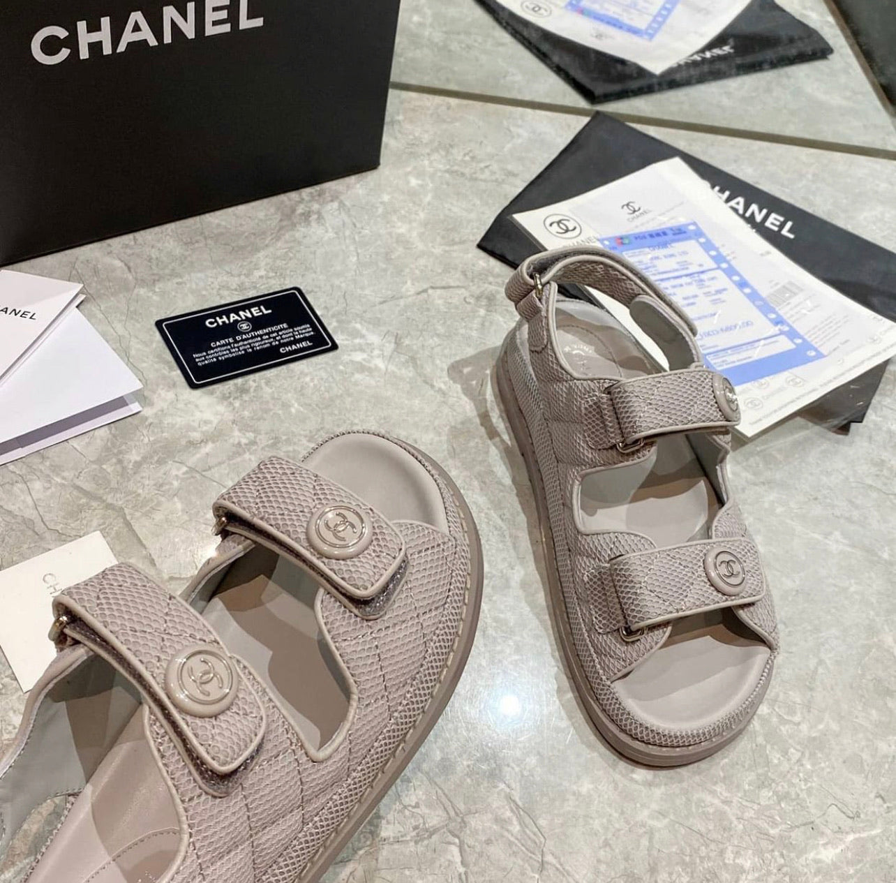 CC Leather Sandals