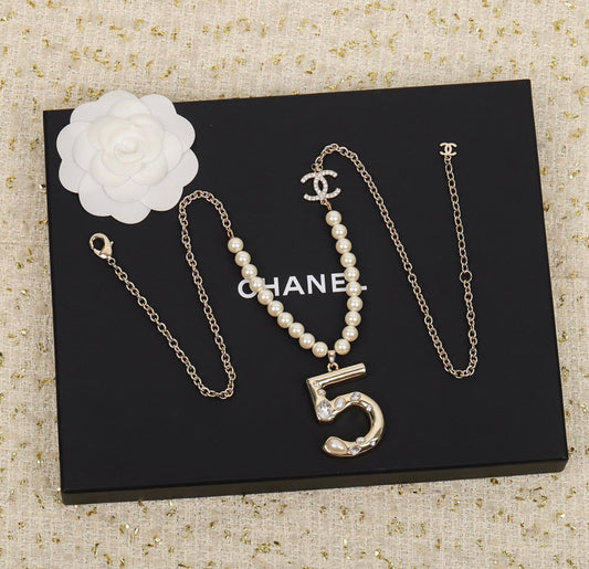 CC Pearl Necklace