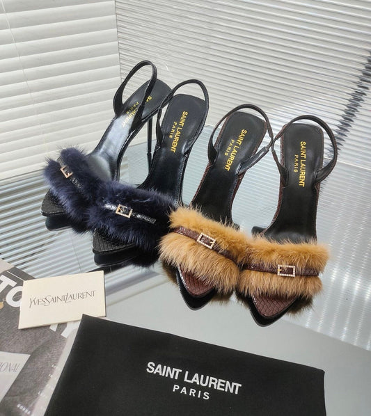 Fur Sandals