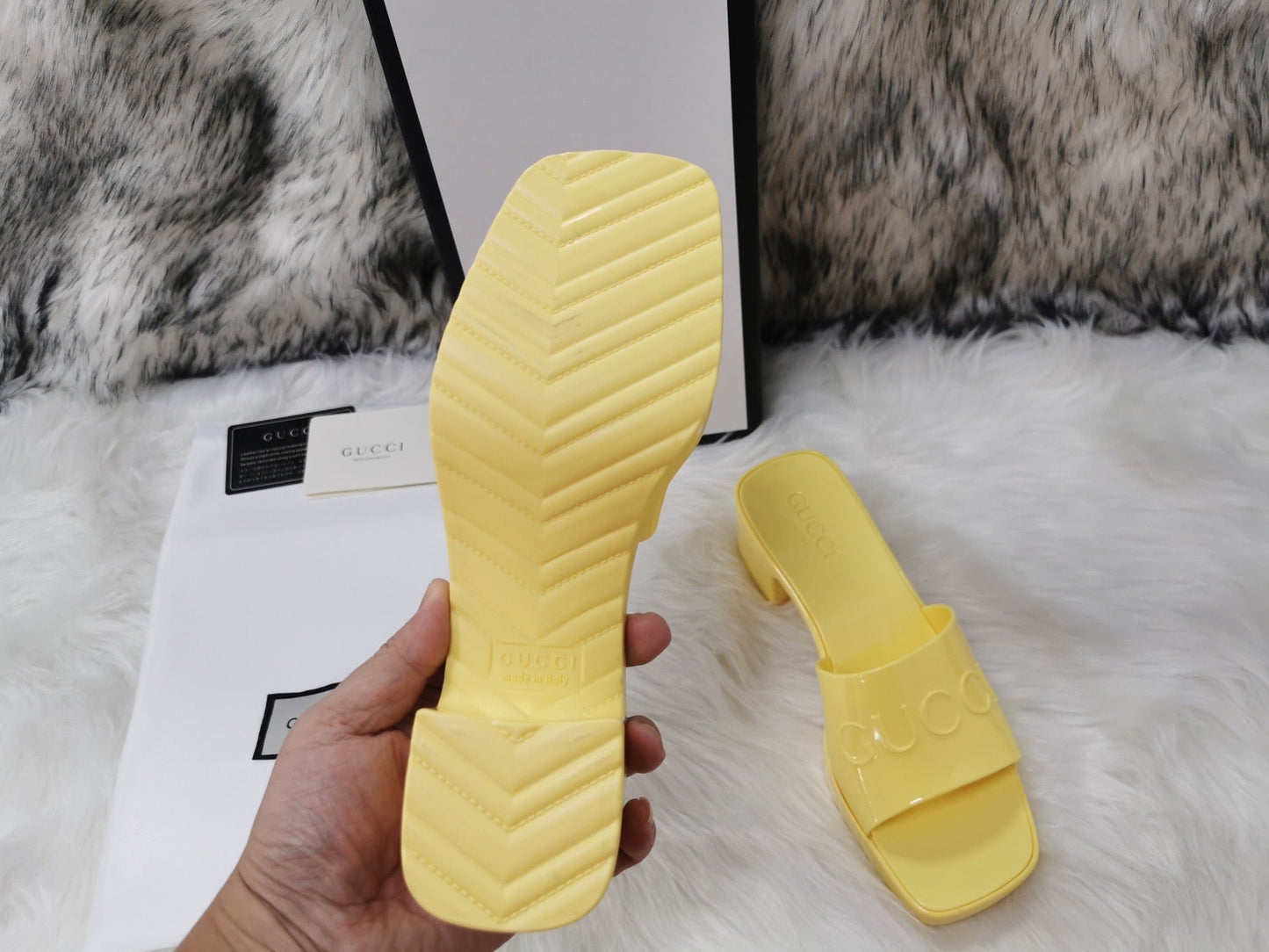 Rubber Slide Sandals