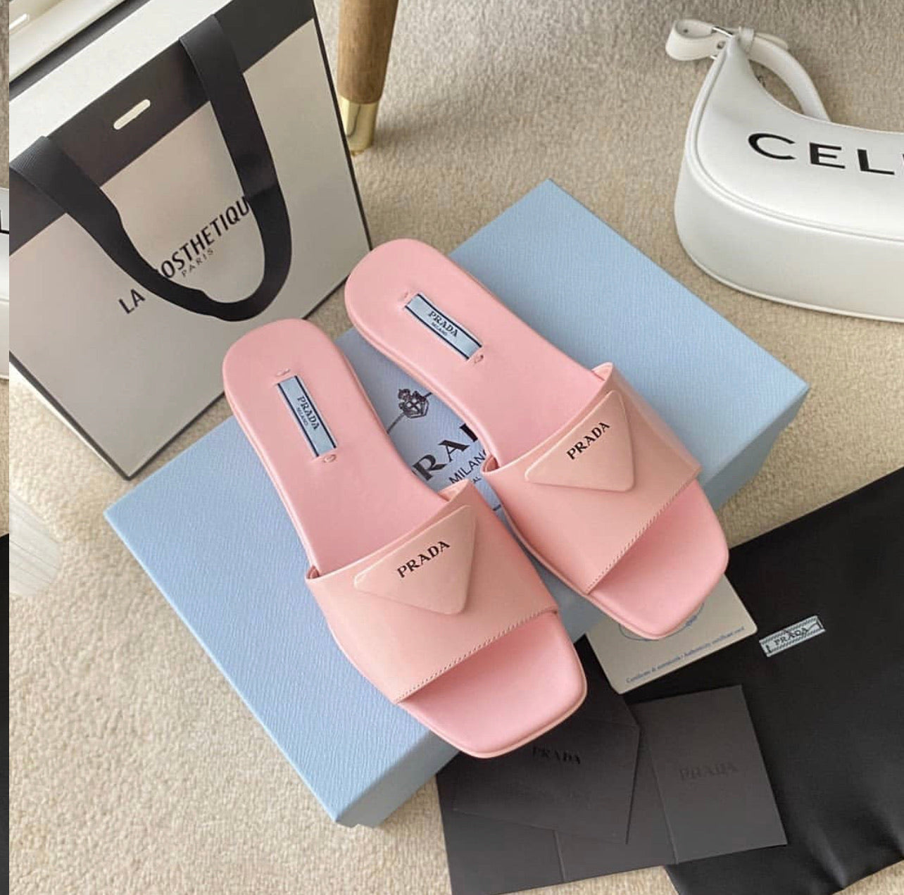 Leather Slides