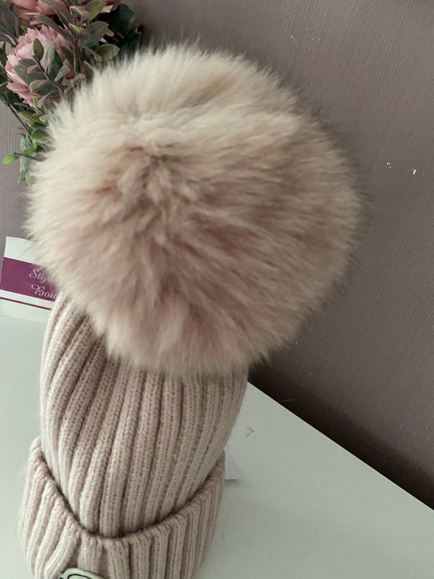 Fur Pom Hat