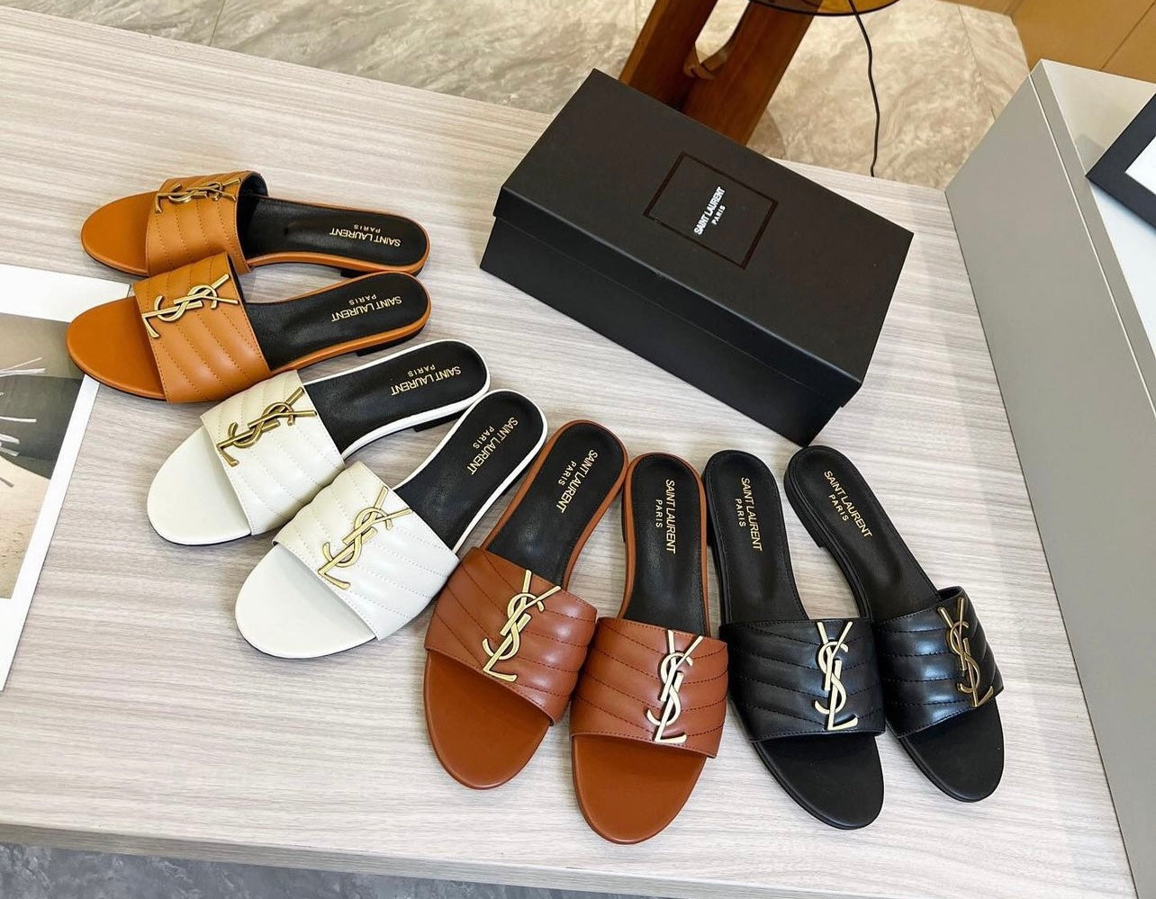 Monogram Mules