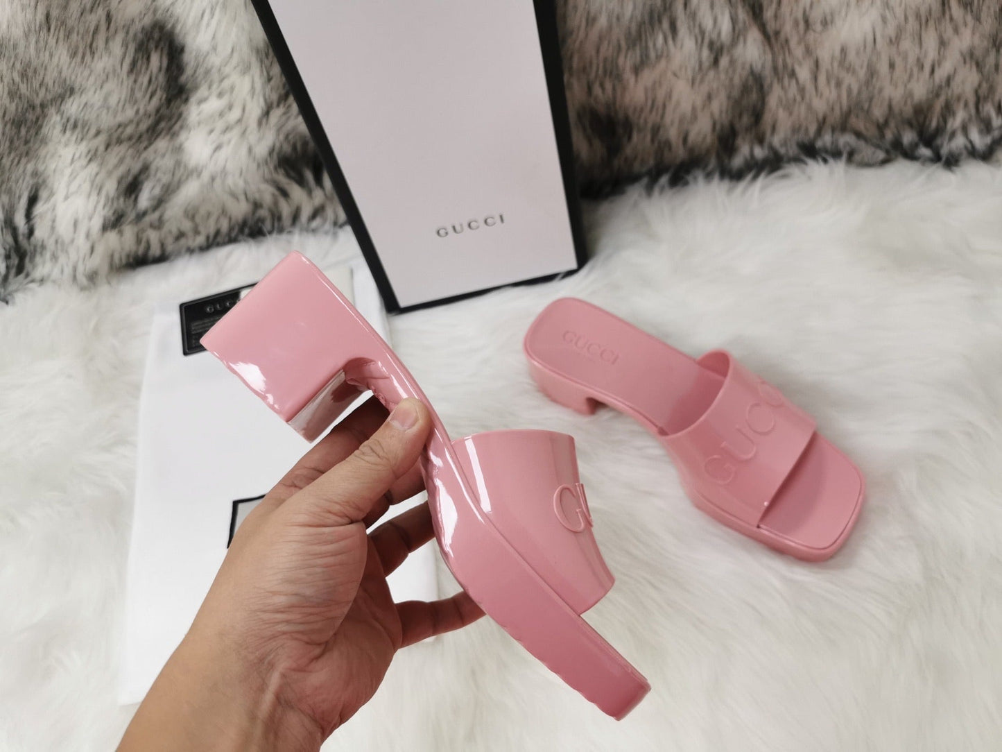 Rubber Slide Sandals